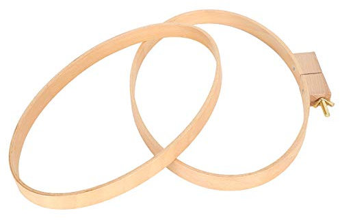 Stickrahmen, Stickrahmen, Horizontaler Ovaler Rahmen, Breiter Holz-Handwerks-Desktop, DIY-Stichzubehör, Geeignet für Faule Stickliebhaber,