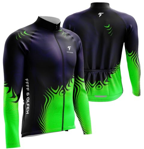 Herren Radtrikot Fahrradtrikot Langarm,Herren Winter Fahrradtrikot Langarm，Fahrradbekleidung Fahrrad Trikot T Shirt für Männer,Radtrikot - Fahrradshirt - Radshirt
