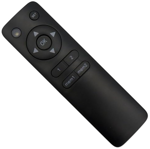 EasyLife Mando a distancia RMT-02 de repuesto para soporte de TV motorizado: elevador de TV, soporte de pared y techo para LED/LCD/OLED TV - Control remoto en negro