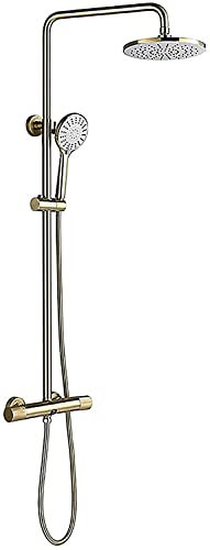 Sistema doccia Set rubinetto doccia a parete con soffione doccia Flessibile doccia Set doccia Bagno con miscelatore vasca e doccetta Miscelatore pioggia Set doccia combinato con deviatore, spazzo