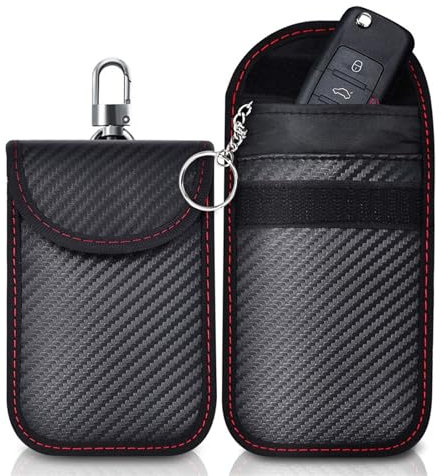 2 Pack Autoschlüssel Schutz Keyless Go Schutzhülle,Keyless Go Schutz Autoschlüssel Schutz Keyless Hülle,Rfid Funkschlüssel Abschirmung Schlüsseltasche Schlüsseletui
