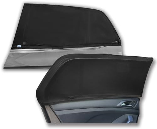 Sonnenschutz Auto Baby, (2-Stück) Sonnenblende Auto für Kinder, Moskitonetz für Auto, Sonnenschutz Auto Kinder fit 99% Autos, Doppelter Stoff für maximalen UV-Schutz (54 * 100cm)