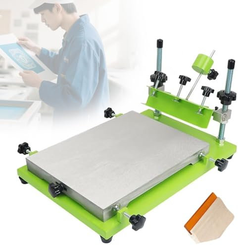 établi Sérigraphie Pro,Serigraphie Kit,Portable Printing Table,épaisseur De La Table,1,46 mm,épaisseur De La Base,1,37 mm,Parfait Pour Débutants Et Experts,405 * 310