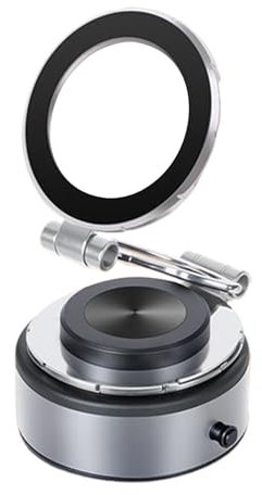 Car Phone Holder | Magnetic Dashboard Mobile Phone Holder, 360° Rotating Suction Cup Base for Video Calls Navigation Vlog Travel