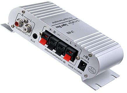 Tbest AMPLIFICATORE AUTO AMPLIFICATORE Digital Stereo Audio Ad Alta sensibilità Ad Alta sensibilità Amplodi di Rimozione del Volume dei Bassi Applicabile per Apparecchiature di