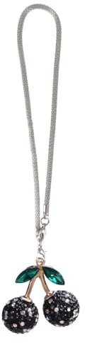 Pendentif de Voiture à Suspendre en Strass Scintillant, Breloque de Voiture à Suspendre, Accessoires de Voiture en Forme de Cerise, Pendentif pour Rétroviseur de Voiture, Décoration de Maison