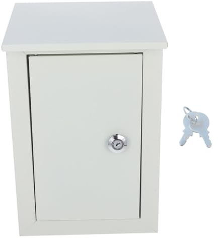 DECOMELODY Outdoor Electrical Distribution Box Wall-mounted Metal Junction Box Waterproof Dustproof Electrical Enclosure Cabinet for Outdoor Power Management and Wiring Protection