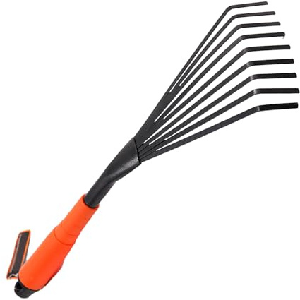 Rastrelli A Mano – Piccoli Attrezzi Da Giardino In Acciaio | Raccoglifoglie E Strumenti Manuali Per Allentare Il Terreno, Spargere Pacciamatura E Pulizia Giardino