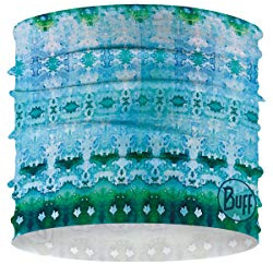 Buff CoolNet UV Half Neck Gaiter, UPF 50 Sun Protection, Breathable, Cooling Bandana, Versatile, Quick Dry Face Mask, Half Lilly, Adult Size