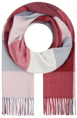 Majea Damenschal Winterschal Strickschal Damen Schal (880041) (rot 11)