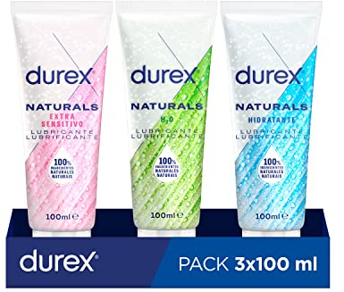 Durex Naturals Lubricante Íntimo Extra Sensitivo + Hidratante + H2O 100 ml