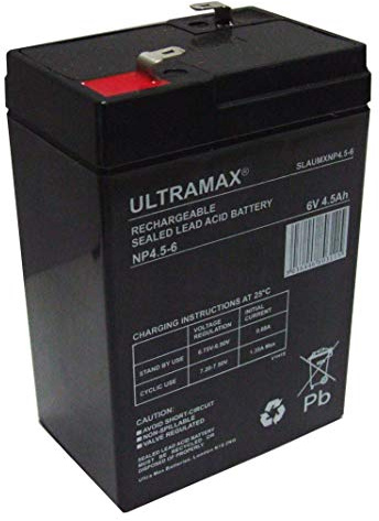 ULTRA MAXLNP4.-6 6V 4AH (4AH) Rechargeable Battery Peg Feber Peg Perego Injusa