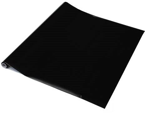 90cm x 2.1m dc fix MATT Black Sticky Back Plastic Vinyl wrap Film