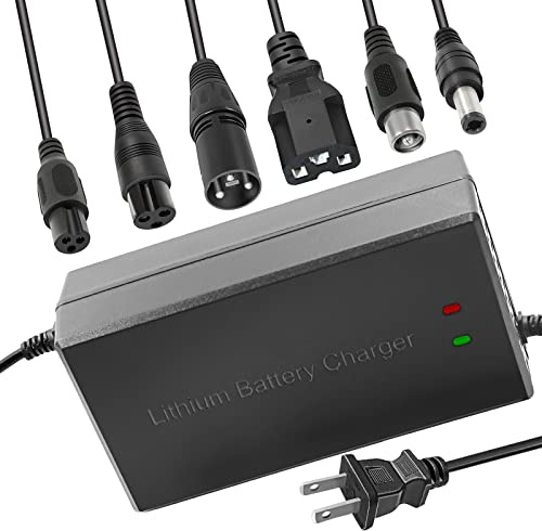 Tnvodejo 84V 5A Li ion Battery Charger Multiple Plugs Battery Charger 20S 72V (Not Applicable to Lead-Acid Batteries)
