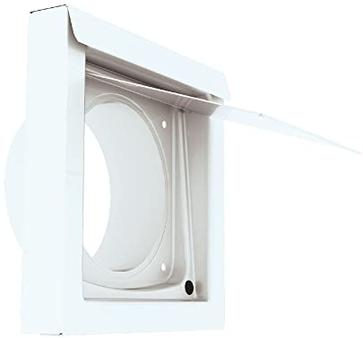 4 Inch Dryer Vent Guard | Dryer Vent Cover Outside | Exhaust Exterior Vent Cover | Bathroom and Dryer Vent Cover | Dryer Vent Cover for Dryer Vent Pipe | Wall Cap | Dryer Vent Covers (4 - White)