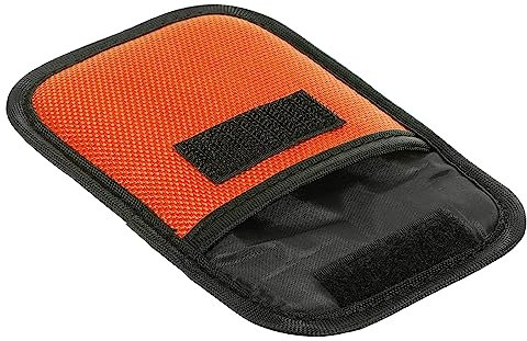 PATIKIL 58mm Cámara Filtro Estuche, Cámara Filtro Estuche Bolsa Agua Resistente Polvo Prueba Filtro Transporte Bolsa para Fotografía Filtro Almacenamiento, Naranja