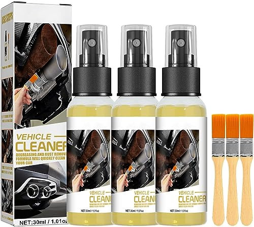 EXQST Multistarker Kfz-Rostentferner, Auto-Rostentferner, Dekontaminationsspray, Eisenpulver-Entferner, leistungsstarkes Rostlöser-Spray mit Bürste