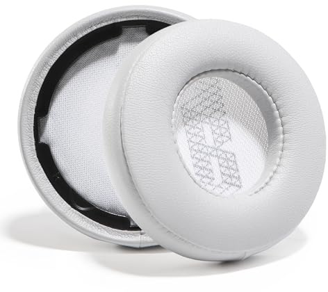PESLNG Professionelle PU-Leder Ersatz Ohrpolster für JBL LIVE 400BT / LIVE 460NC, Verwendet hochwertigen Memory-Schaumstoff für mehr Komfort und Langlebigkeit. (Eiweißleder-Grau)