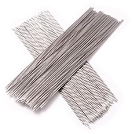 Parliky Palitos Para Barbacoa De Acero Inoxidable 100piezas 1.85mm*38.5cm Para Camping y Picnic Brochetas Reutilizables Mango Ergonómico Resistentes Al Fáciles De Limpiar