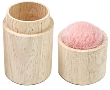 DIY Craft Pin Cushion, Wool Pin Holder, Portable Arm Pin Cushion, Sewing Needle Cushion Tool Portable Sewing Box, Wooden Needle Box and Lid, Pun