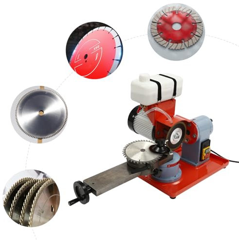 Affûteuse électrique de lame de scie circulaire 370 W avec injection d'eau pour lames de scie de 80 à 700 mm pour le ponçage du plastique, du bois, de l'alliage d'aluminium