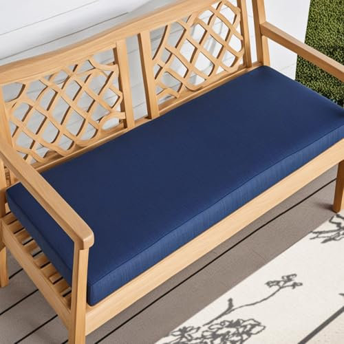 Benutzerdefinierte Größe Sitzauflagen Für Bank, Wasserdicht Bankauflage Outdoor, Abnehmbar Gartenbank Auflage, Rutschfest Outdoor Sitzkissen Bank, Waschbar Rechteckiges Sitzpolster Bank (10cm Dicke)