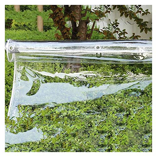 KANMR Telo Occhiellato Trasparente Design Ispessito Tende da Sole Serra Vegetale 0,5 Mm Telone in PVC Usato per Magazzino, Padiglione, Tetto, 22 Specifiche(1x1.5m)