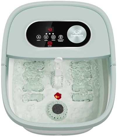 Snailax Shiatsu Foot Massager with Heat, Deep Kneading, Compression, Vibration, Feet Massager Machine for Plantar Fasciitis, Neuropathy, Foot Warmer Under Desk, Size 13, Gifts for Men, Women