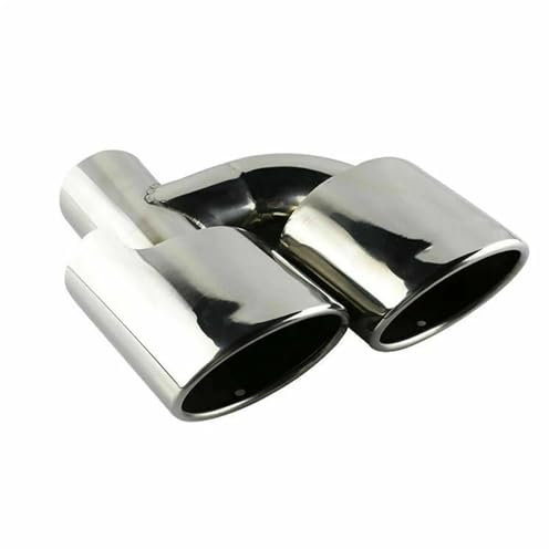 Auspuffblende FÜR Benz FÜR AMG C63 C65 W204 2008-2014 Edelstahl Auto Auspuff Endrohr Schalldämpfer Rohr Rohr Stil Ändern Auspuffendrohr(Left)