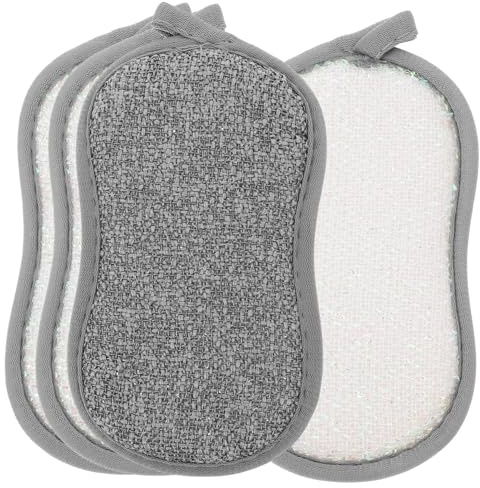 DEARMAMY 6 Piezas Estropajo Mágico para Platos De Cocina Esponja Reutilizable De Doble Cara Esponja Práctica para Fregar Platos y Cuencos para Uso Diario