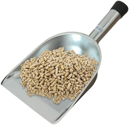 Raypontia Cuiller Inox - Petites Pelles À Main En Métal Pour Farine Et Aliments,Ustensile de Cuisine Anti-Dérapant Pour Service de Glace et Aliments Secs