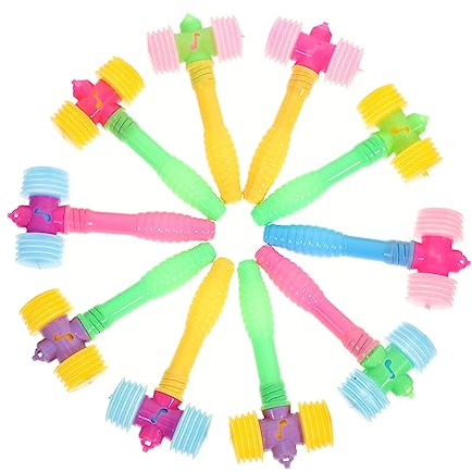 BESPORTBLE 10stücke Kunststoffhammer Quietschhämmer Hammerspielzeug Kinderhammer Kinderhammerspielzeug Quietschspielzeughammer Hämmerspielzeug Für Junge Mädchen Aus Kunststoff