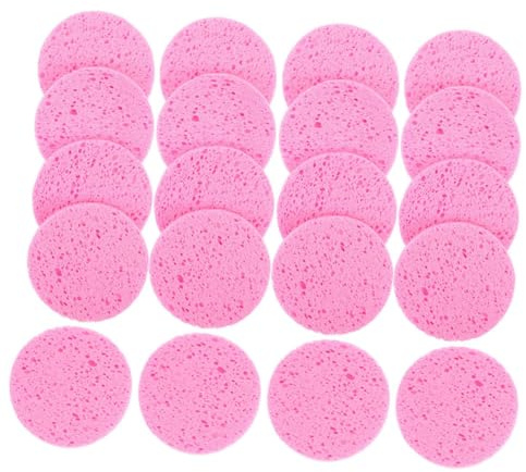 Anneome Discos 20 Piezas Desmaquillantes Redondos y Grosor 8 Mm de Algodón de Pulpa de Madera y Cuidado la Piel Diámetro 60 Mm para Limpieza Facial Delicada