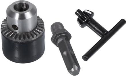 CLISPEED 3pcs Steel Drill Chuck Adapter Keyless Converter for Impact Driver High Steel DIY Power Tool Accessory