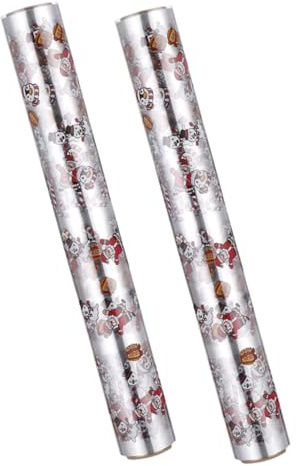 DOITOOL 2rolle Cellophanpapierrollen Transparent für Blumensträuße Festtage Geschenkpapier Durchsichtig mit Blumenmuster für Wohnraumdekoration und Verpackung von Geschenkkörben