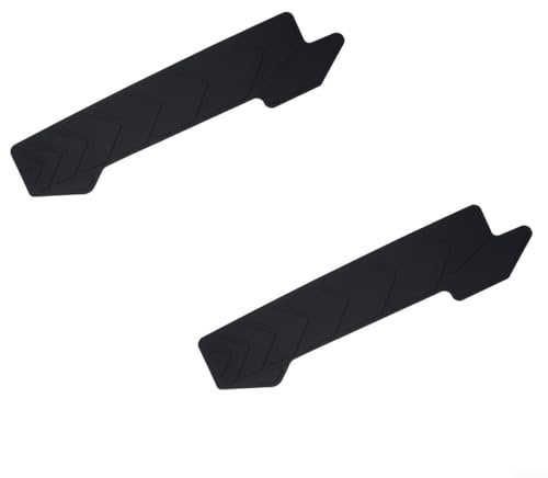 Besttoolifes Rahmenschutz aus Silikon, schwarze Kette für Plus dauerhaften Gel-Unterrohrschutz, Aufkleber für Wache, Bergabdeckung, Straße, Steinschlag (2 Stück)