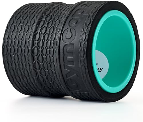 GymCope Back Wheel Foam Roller – Targeted Back & Neck Relief, Lumbar Spine Stretcher, Spinal Decompression Stretcher, Massage Roller with Density Foam for Physical Therapy, Supports 500lbs