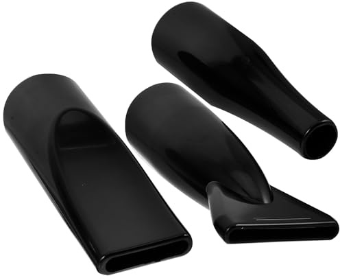 Ugello 4, 2 Cm Nero 3 Pezzi per Asciugacapelli in Abs | Hair Dryer e Chioma, Flusso D’aria Raccolto o Diffuso, Accessorio Leggero e Riutilizzabile