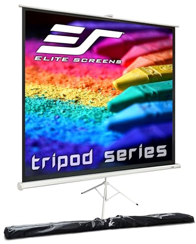 Elite Screens Tripod pantalla de proyección 2,51 m (99) 1:1 - Pantalla para proyector (Manual, 2,51 m (99), 177,8 cm, 177,8 cm, 1:1)