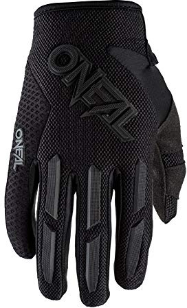 O'NEAL | Guanti Ciclismo e Motocross | Bambini | MX MTB Mountain Bike | Velcro regolabile, vestibilità precurvata per il massimo comfort | Element Youth Glove | Nero | Taglia XL