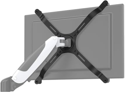 hjh OFFICE VESA-Adapter für 15-27 Zoll Monitore ohne VESA-Lochmuster VM-A4 Stahl Adapter-Set bis 10kg belastbar 802001