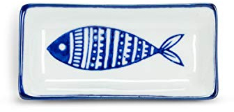 Abbott Collection, Dish Sauce Rectangular Fish Multi Small