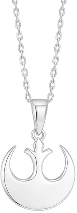 TALISMAN JEWELLERY Anhänger aus 925er Silber – Krieg der Sterne Rebellenring (10 MM x 12 MM oder 15 MM x 16 MM)