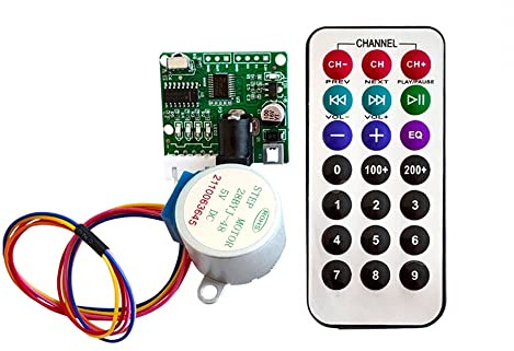28BYJ-48 Stepper Motor Drive Controller, DC 5V Infrarot Fernbedienungs ULN2003 Schrittmotor Antriebplatine mit Fernbedienung für Motor