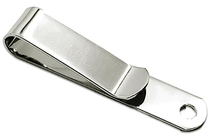 Bluemoona Gürtelclip für Lederhandwerk, Federholster, Hakenschnallen, Metall, 52 mm x 11 mm, Schwarz