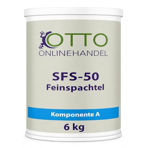 SFS-50 Feinspachtel aus 2K Epoxidharz (6 kg) Spachtelmasse für Reparaturen von Estrich, Holz, Beton
