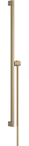 hansgrohe Brausestange Unica E Puro, Duschstange 90cm mit Brauseschlauch Isiflex 160cm und Easy Slide Duschkopfalterung, Brushed Bronze