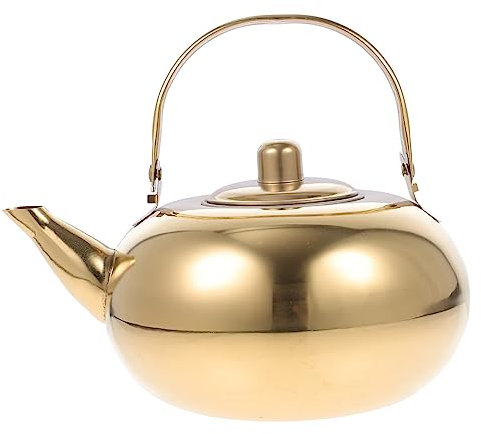 BESTonZON Metall- Keramik- Isolierte Kaffeekanne Teekannen-Set Edelstahl-Wasserkocher - Isolierte Wasserkanne Vakuum-Wasserkanne Mit Deckel