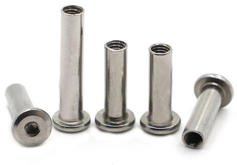 M3 M4 M5 M6 M8 304 Edelstahl Große Flache Sechskant Innensechskant Niete Steckverbinder Einsatz Gelenkhülse Kappenmutter Length 20mm M8 2pcs