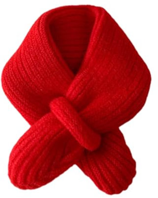 KieTeiiK Vielseitiger Kinderschal Moderner Kinder Wollschal Einfarbiger Schal Herbst Winter Schal Geeignet Für Outdoor Aktivitäten Einfarbiger Schal